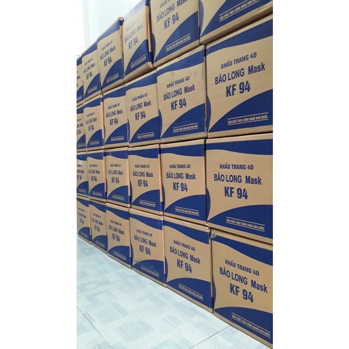 túi 10 cái Khẩu Trang Y Tế 4D KF94 Hàn Quốc Kháng Khuẩn Lọc Bụi Mịn 4 Lớp Không Dệt. Trắng