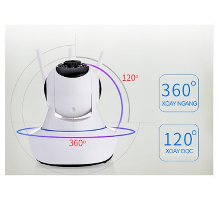 Camera Yoosee X8100 IP xoay 360 độ 3 ăng ten