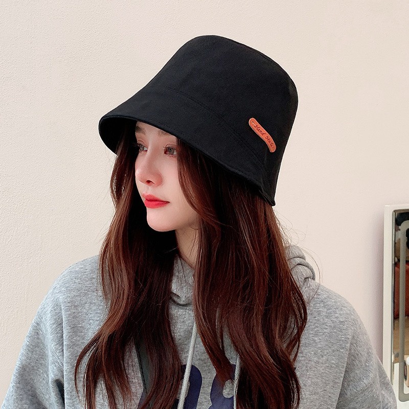 Mũ Bucket Nữ Cao Cấp Màu Trơn Siêu Hot Thêu Chữ Hand Made