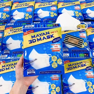 Khẩu Trang Mayan 3D Mask 4 Lớp Kháng Khuẩn (set 5 cái)