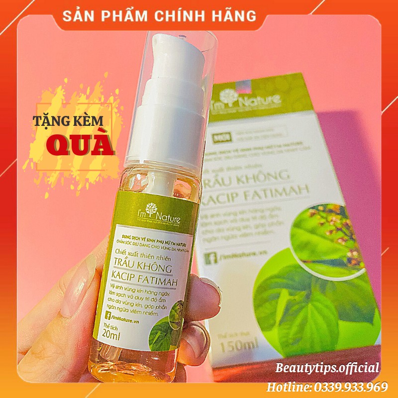 (Mini) Dung Dịch Vệ Sinh Phụ Nữ Trầu Không I'm Nature 20ml