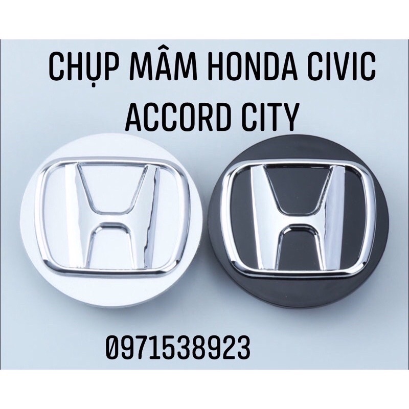 NẮP CHỤP MÂM LAZANG XE HONDA CIVIC CRV ACCORD CITY 2 màu đen và bạc