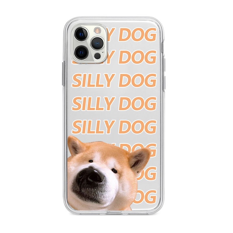 Ốp điện thoại mềm trong suốt chống rơi in hình cún Shiba thích hợp cho iPhone 13 11 12 pro promax SE 2020 XR XMAX
