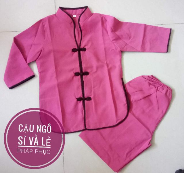 Áo lam đi chùa cho bé gái từ 10-35kg