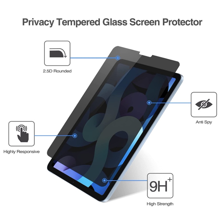 Kính Cường Lực Chống Nhìn Trộm Cho iPad Air 5 2022 / Air 4 10.9 / iPad Pro 11 2020 iPad Air 10.9" iPad Pro 11" 2021