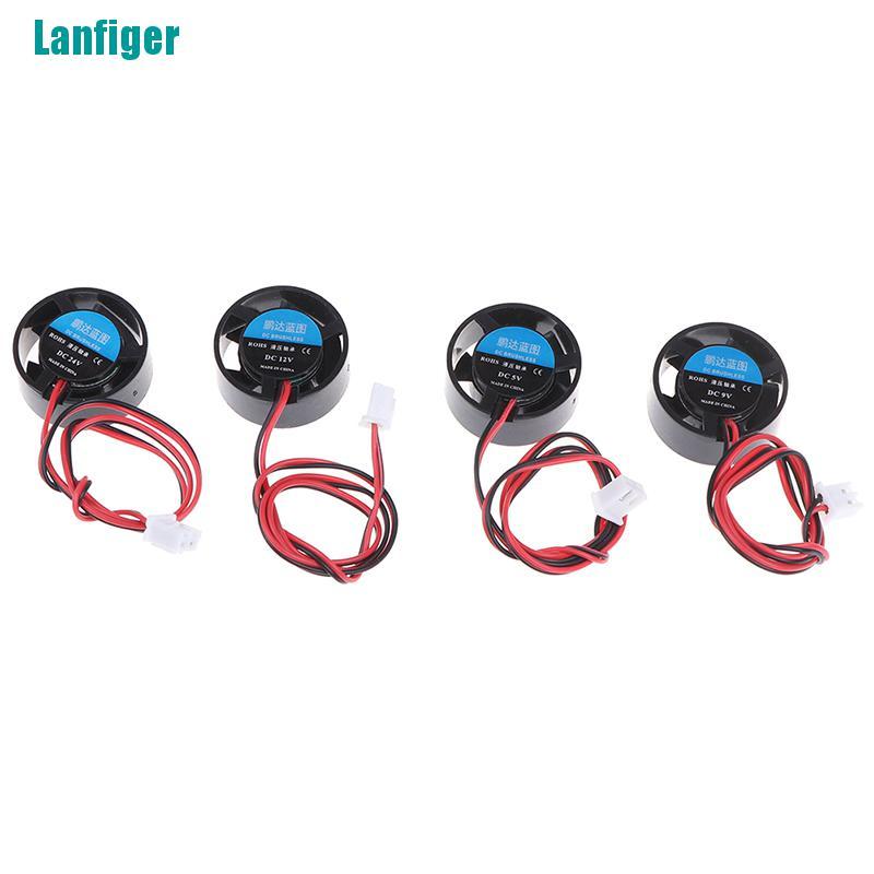 Quạt Làm Mát Mini Hình Tròn 25.5x10mm 5V 9V 12V 24V Cho Đèn LED / Máy Tính