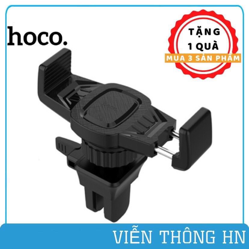 Giá đỡ điện thoại trên oto xe hơi Hoco CA38 - kẹp điện thoại cửa gió thanh điều hòa trên xe hơi ô tô