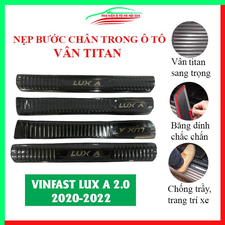 Bộ 4 Nẹp Bước Chân Trong Titan Vinfast Lux A 2.0 2020-2022