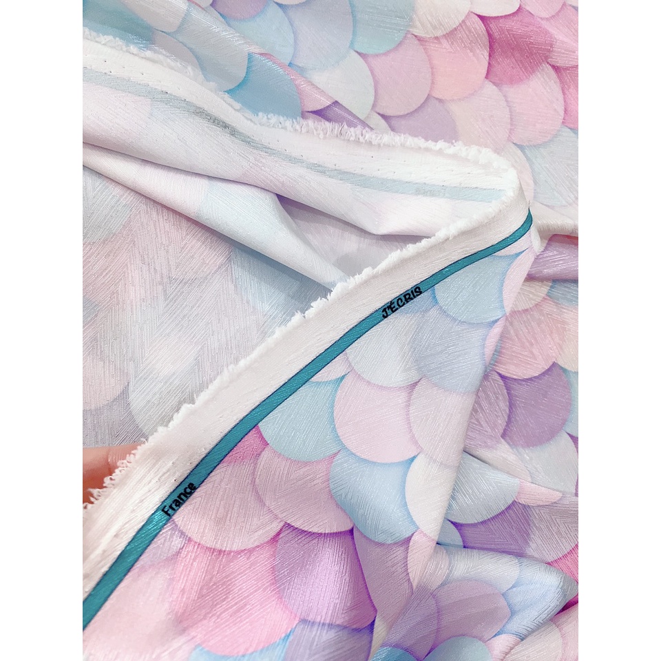 Vải lụa may áo dài, váy, sơ mi, tiệm vải của Hạp, mã 14, lụa vân xương cá chất mềm mịn