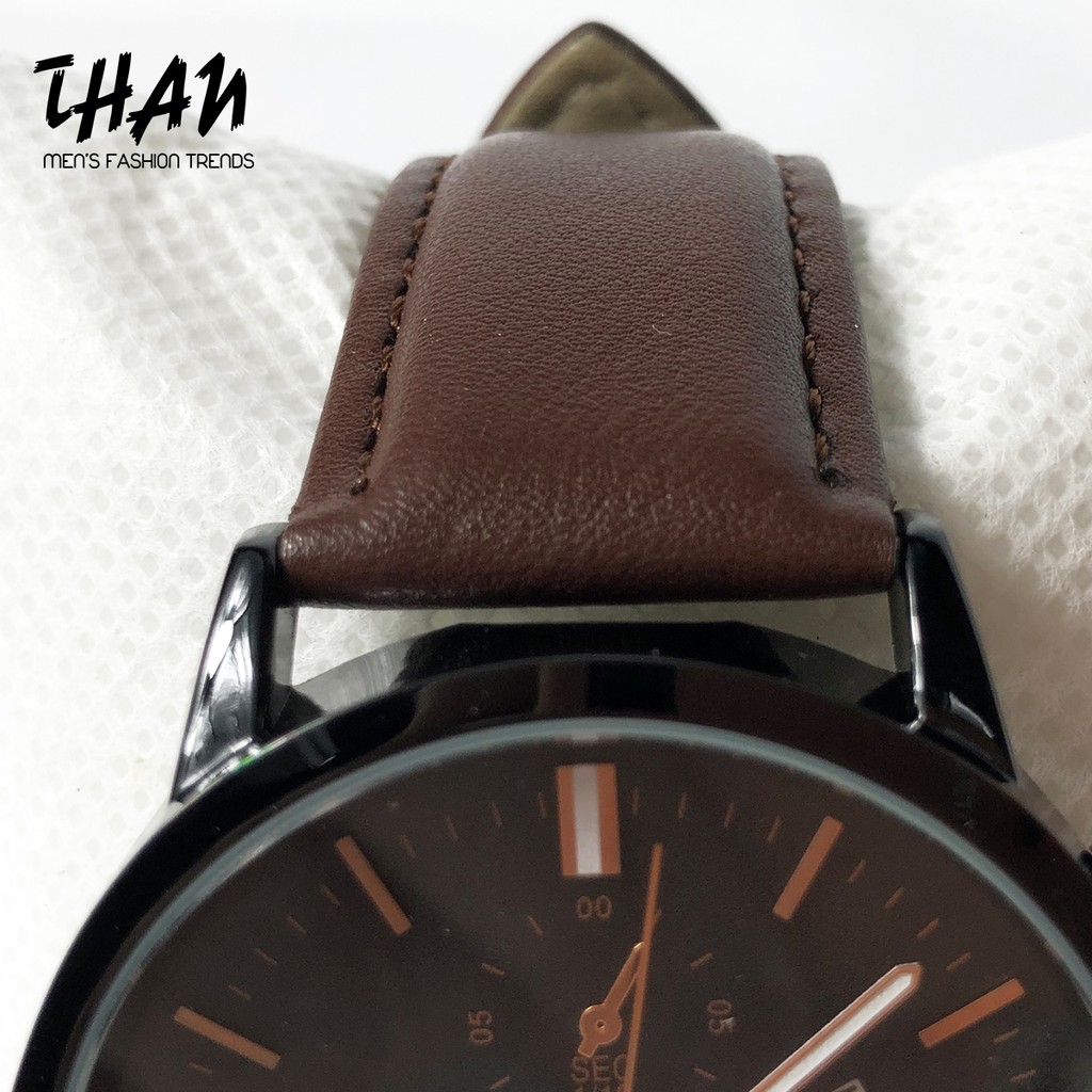 Đồng hồ nam ARLANCH thời trang cổ điển dây da màu nâu chống nước 42cm đeo tay đẹp giá rẻ - Sang trọng lịch sự có ngày | BigBuy360 - bigbuy360.vn