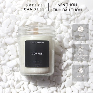 Nến thơm thiên nhiên hương cà phê ấm áp - COFFEE - 150gr (~35 giờ đốt)