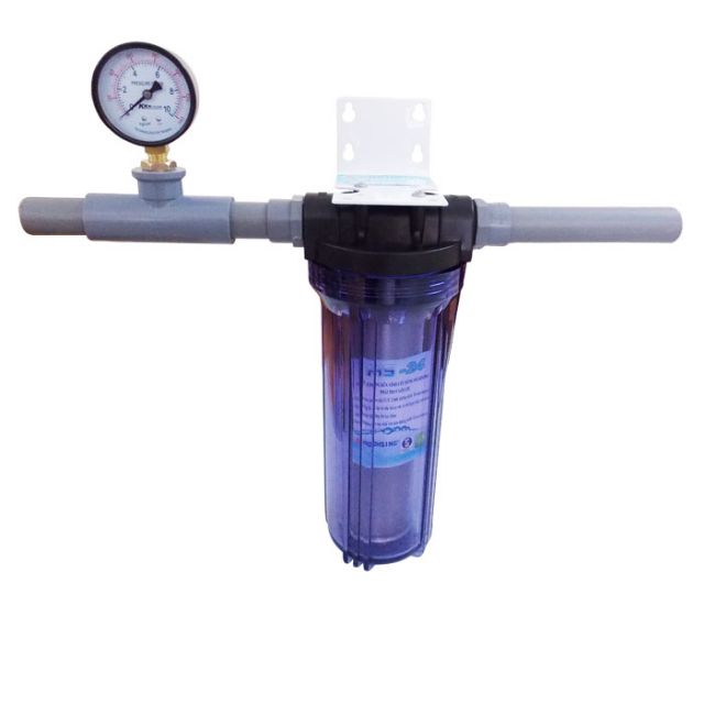 Bộ lọc nước đầu nguồn zen 21 ( bao gồm cốc lọc + lõi lọc 5micron + giá treo tường)