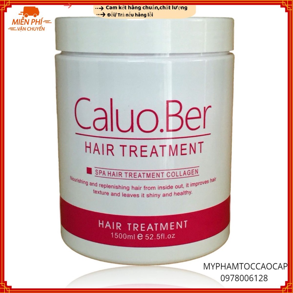 Dầu hấp ủ tóc siêu mượt collagen Caluo.Ber Hair Spa Treatment 1500ml