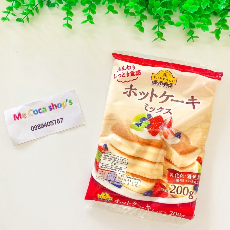 DATE 8/2022 Bột làm bánh Pancake Topvalue/ Morigana