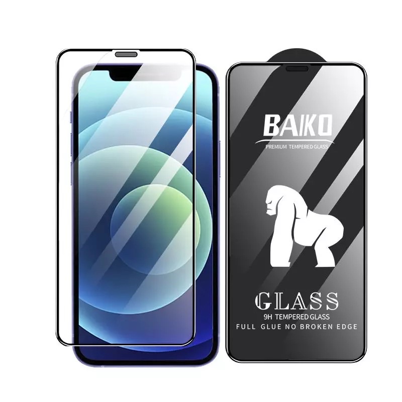 Cường Lực Full Màn Chống Bụi Loa BAIKO IPHONE 6 7 8 SE 2020 XS MAX 11 PRO MAX 12 PRO MAX 13 pro max 14 pro max 14 PLUS
