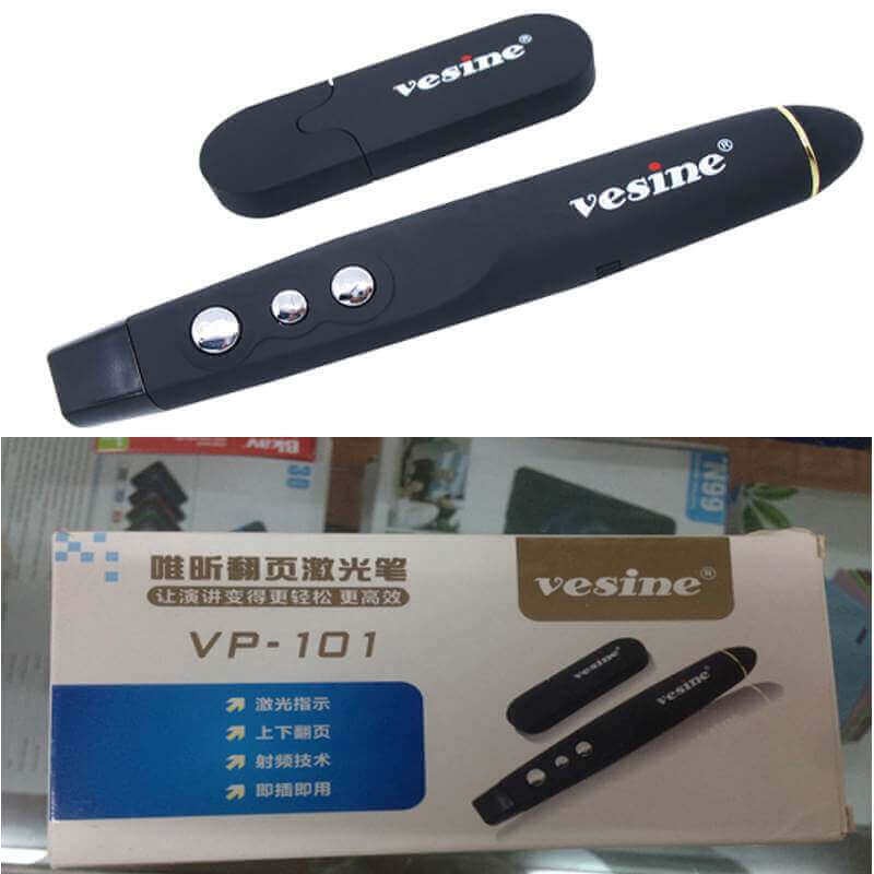 Bút Trình Chiếu Vesine VP-101 (Đen) - Hàng Chính Hãng