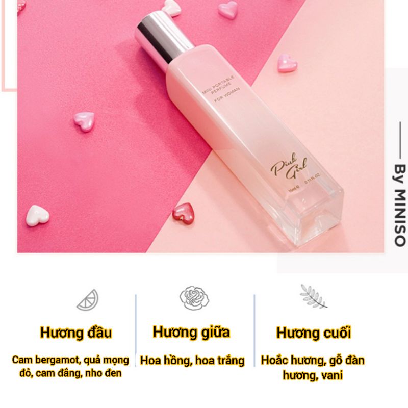 Nước hoa Nam/Nữ bỏ túi Miniso 15ml