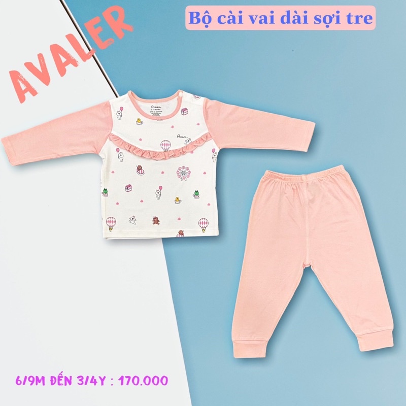 Bộ Avaler cài vai dài tay chất sợi tre