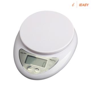 Cân điện tử thực phẩm 5kg 5000g 1g tiện dụng cho nhà bếp