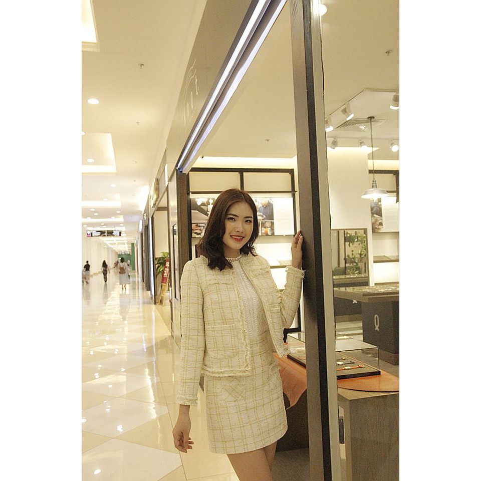 áo tweed kẻ
