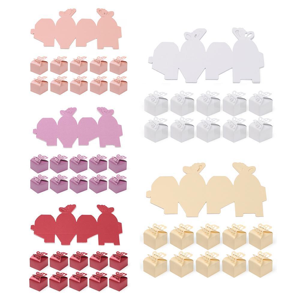 RAINBOW Set 10 Hộp Đựng Kẹo Cưới / Quà Tặng Cho Bé