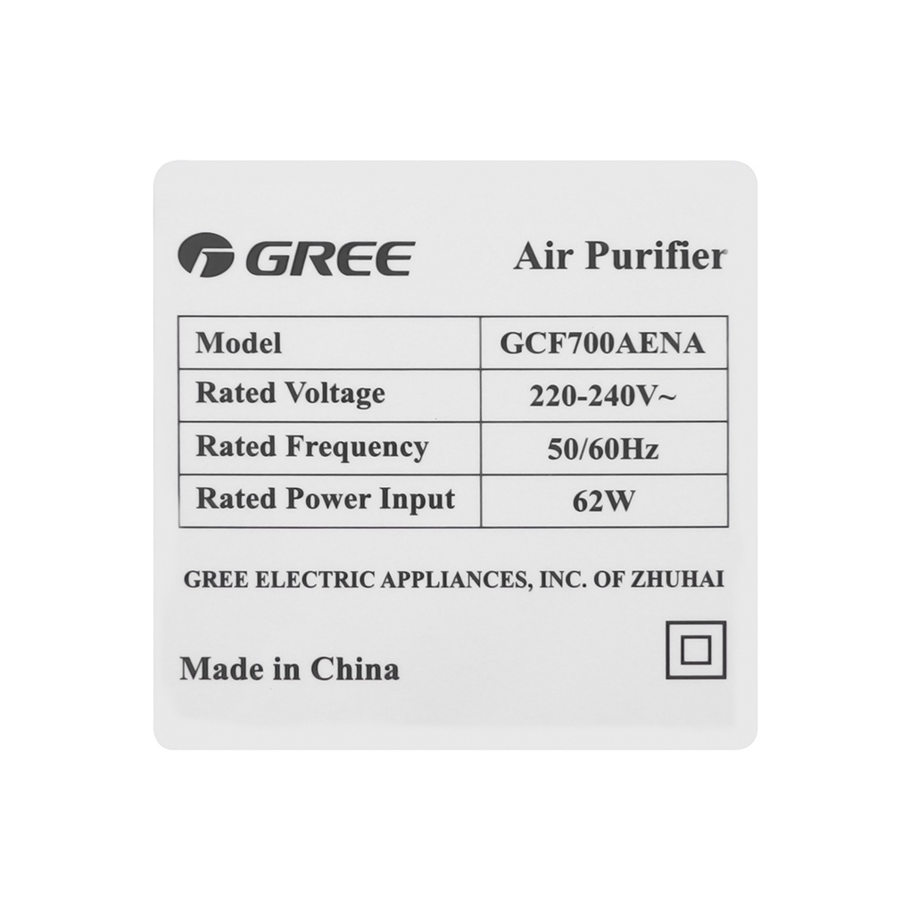 [Mã ELHA10 giảm 6% đơn 5TR] Máy lọc không khí Gree GCF700AENA