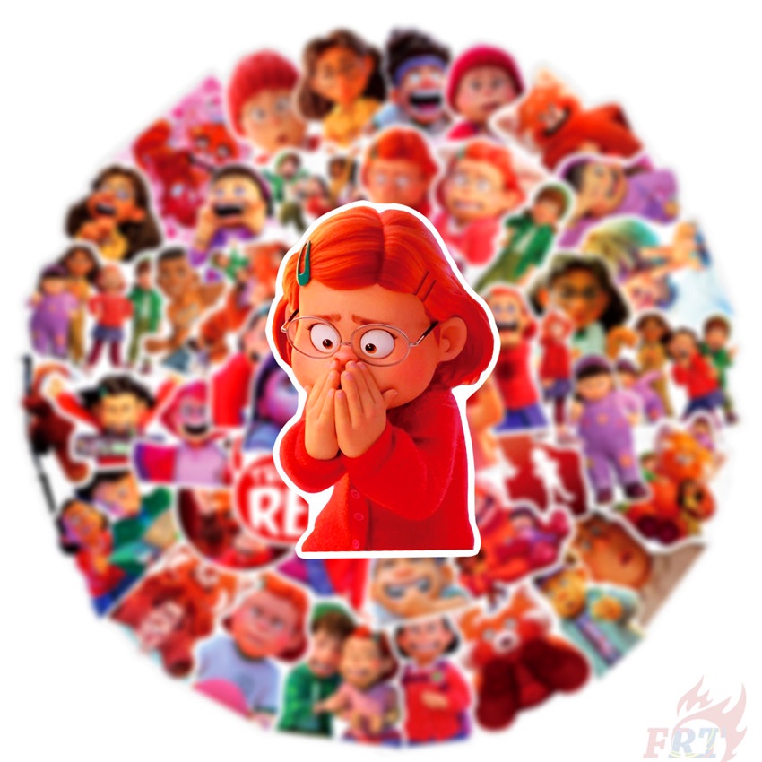 ❉ Miếng Dán Màu Đỏ Dòng 04 Độc Đáo ❉ Bộ 50 Miếng Dán Trang Trí Vali Laptop Ván Trượt DIY Thời Trang