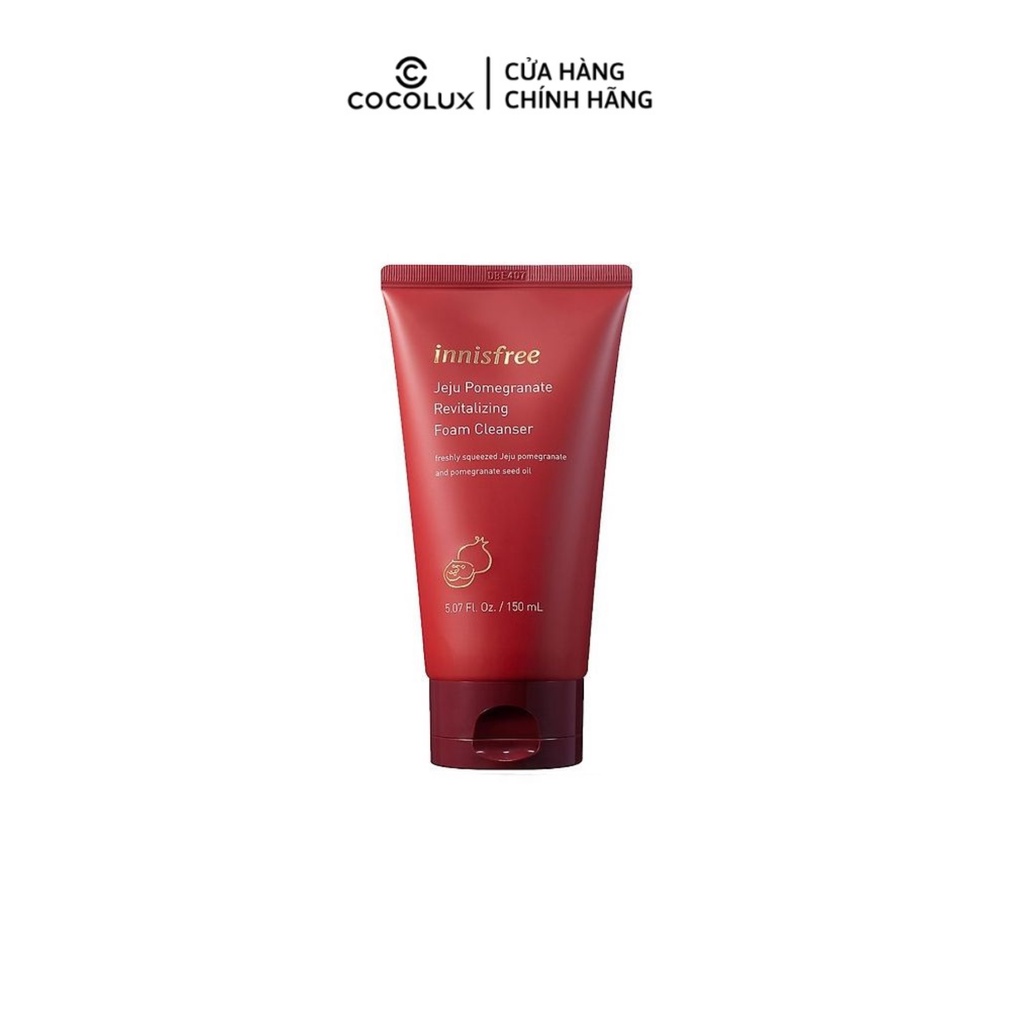Sữa Rửa Mặt Dưỡng Trắng Da Innisfree Jeju Lựu 150ml [COCOLUX]