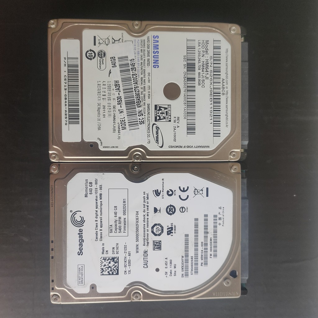 HDD  640G Laptop 2.5" Nhiều hãng đã qua sử dụng loại dầy Test good 100% ( 2nd ) | BigBuy360 - bigbuy360.vn