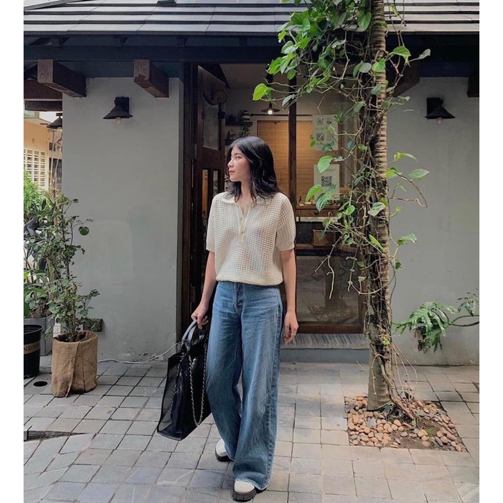 Áo polo len lưới hàng QC xịn