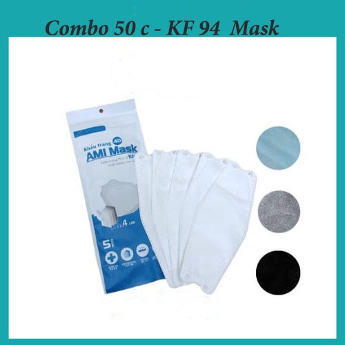 Khẩu Trang Y Tế KF94 Ami-Mask Hàn Quốc - 4 lớp chống 94% bụi min