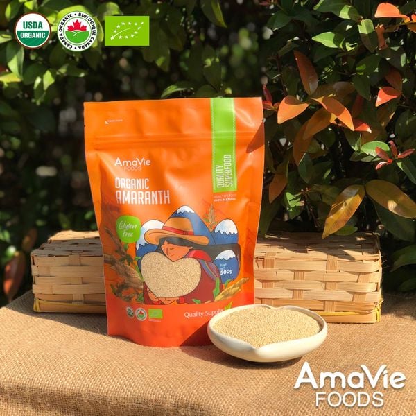 Hạt dền Amaranth hữu cơ Amavie Foods 500g