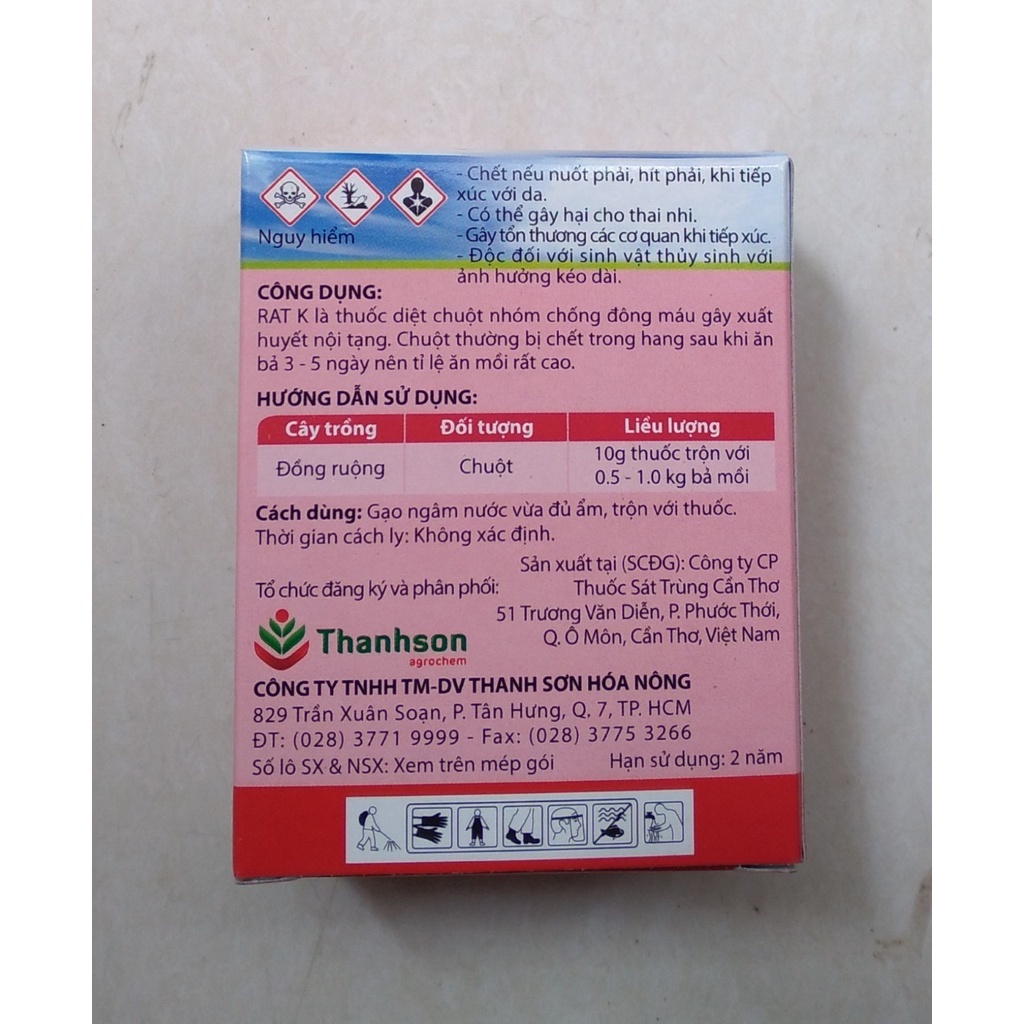 Thuốc diệt chuột trên đồng ruộng RAT K TOTT's fertilizer