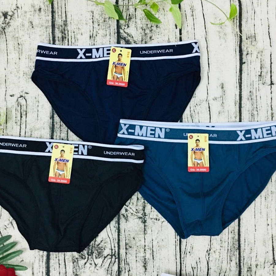 Combo 3 Quần Lót Nam thun lạnh cao cấp X.men - Quần sịp xì nam cho mọi lứa tuổi