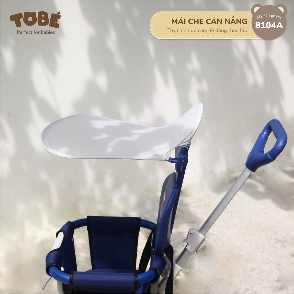 Xe đẩy Olwen Plus Tobé đảo chiều siêu gấp gọn có đệm và mái che tiện lợi 8104A