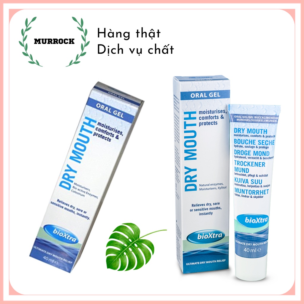 Gel bôi khô miệng BioXtra Dry Mouth Oral Gel UK Anh Quốc 40ml