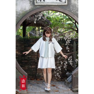 Áo khoác đối khâm Nhật Vân