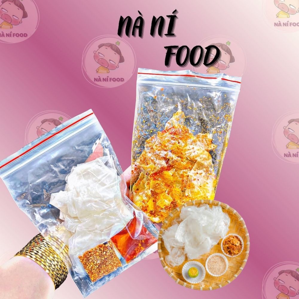 Bánh Tráng Phơi Sương NANIFOOD Bánh Tráng Phơi Sương Muối Nhuyễn Hành Phi Siêu Hấp Dẫn