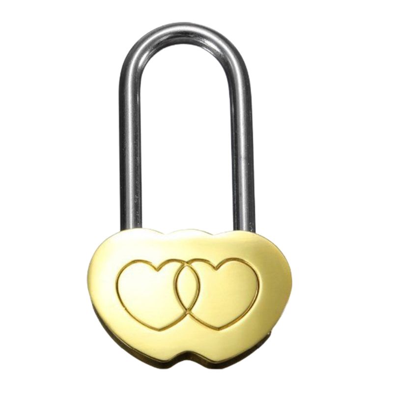 Ổ Khóa Trái Tim Đôi Khắc Họa Tiết Độc Đáo Cho Ngày Valentine
