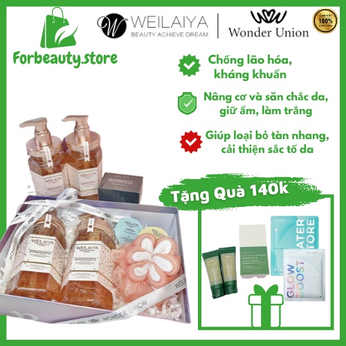 Sữa tắm trắng mật ong cánh hoa hồng, Sữa tắm Weilaiya Mit Beauty hương nước hoa
