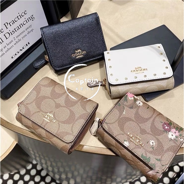 COACH Kẹp Ngắn Kẹp Ảnh / Ví Tiền Xu Huấn Luyện Viên F37968