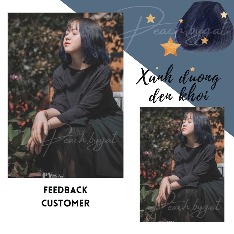 Thuốc nhuộm XANH DƯƠNG ĐEN KHÓI “IG:peach.bygat,peach.bygat,peach.bygat” | BigBuy360 - bigbuy360.vn