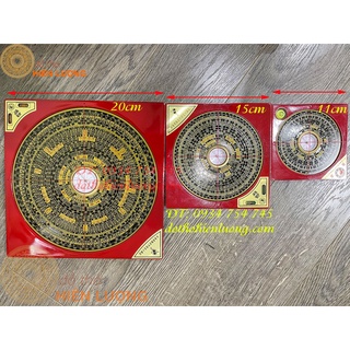 La bàn la kinh bằng đồng 3 cỡ 11cm, 15cm và 20cm