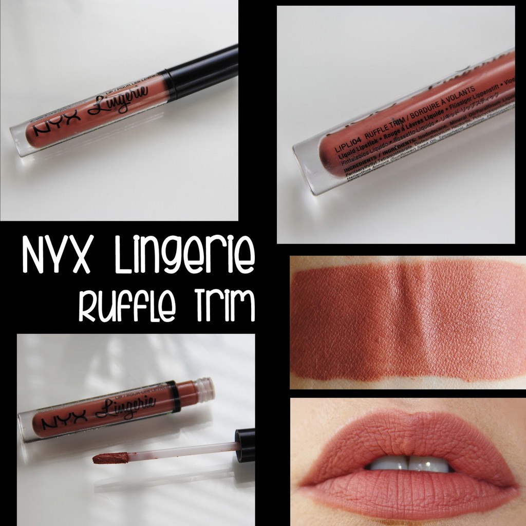 [Hot]Son kem lì chính hãng NYX Lingerie Liquid Matte Lipstick nhiều màuCòn hàng