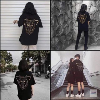 Áo thun tay lỡ Unisex ĐẦU SÓI