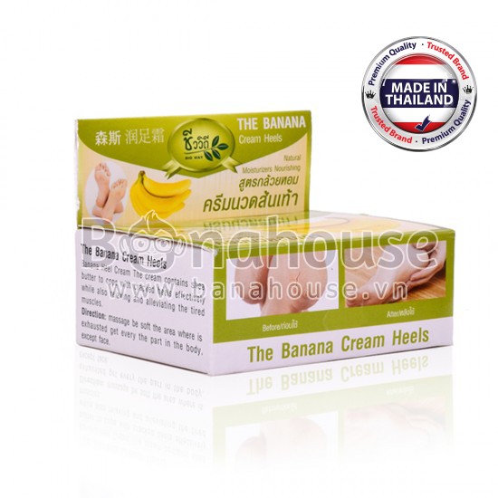 Kem trị nứt gót chân The banana Cream Heels 30g (hộp xanh)