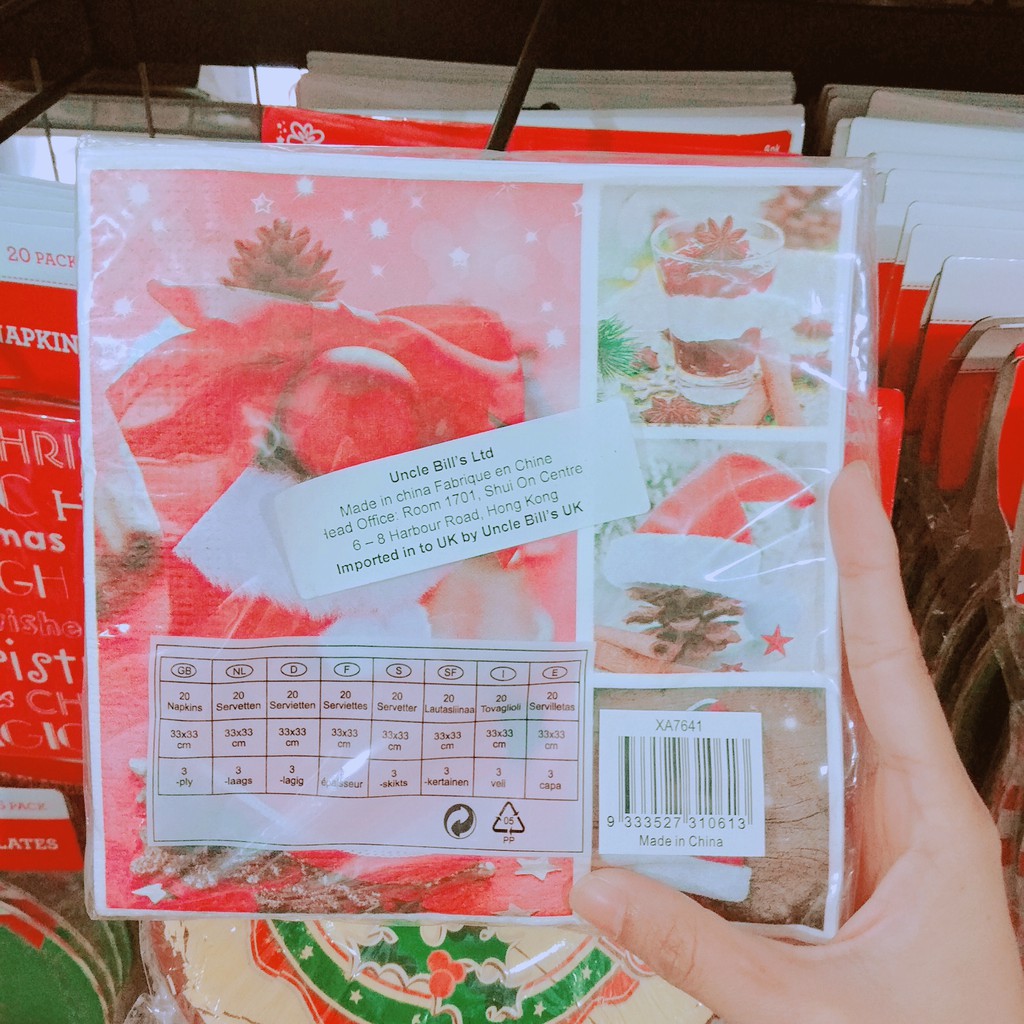 Khăn Ăn Cổ Điển Trang Trí Bàn Tiệc - Giao Ngẫu Nhiên Uncle Bills XA7641