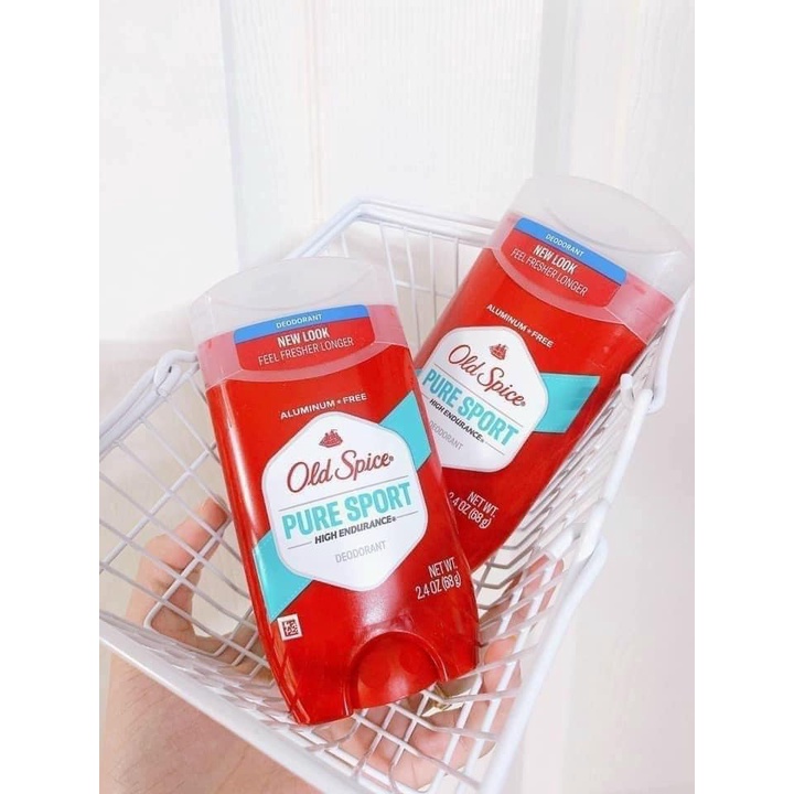 Lăn Khử Mùi Old Spice Pure Sport Chính Hãng Mỹ 68g, Khử Mùi Cơ Thể Lưu Hương Thơm Suốt 24h
