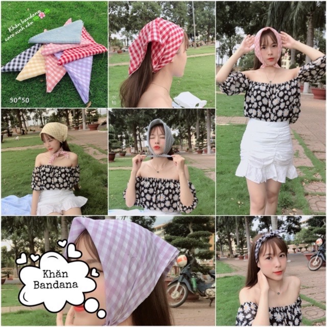 [Mã FAWINTER hoàn 15% xu đơn 99K] Khăn bandana và scrunchies loại đẹp bảng 2 bán rời | BigBuy360 - bigbuy360.vn