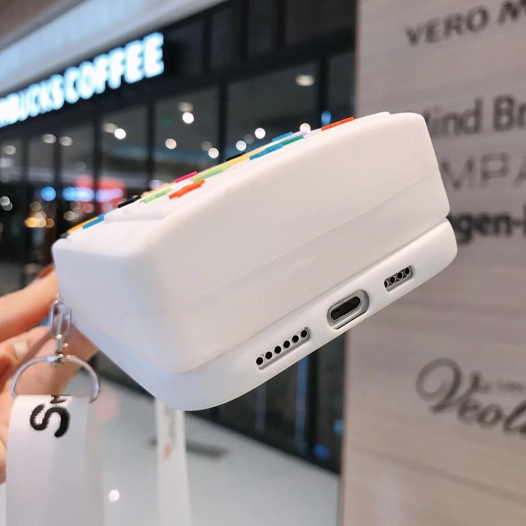 Ốp điện thoại mềm thiết kế hình balo có dây kéo cho Iphone 12 Pro Max 12 Mini 11 Xr Xs Max X 5 5s 6 6s 7 8 Plus Se 2020